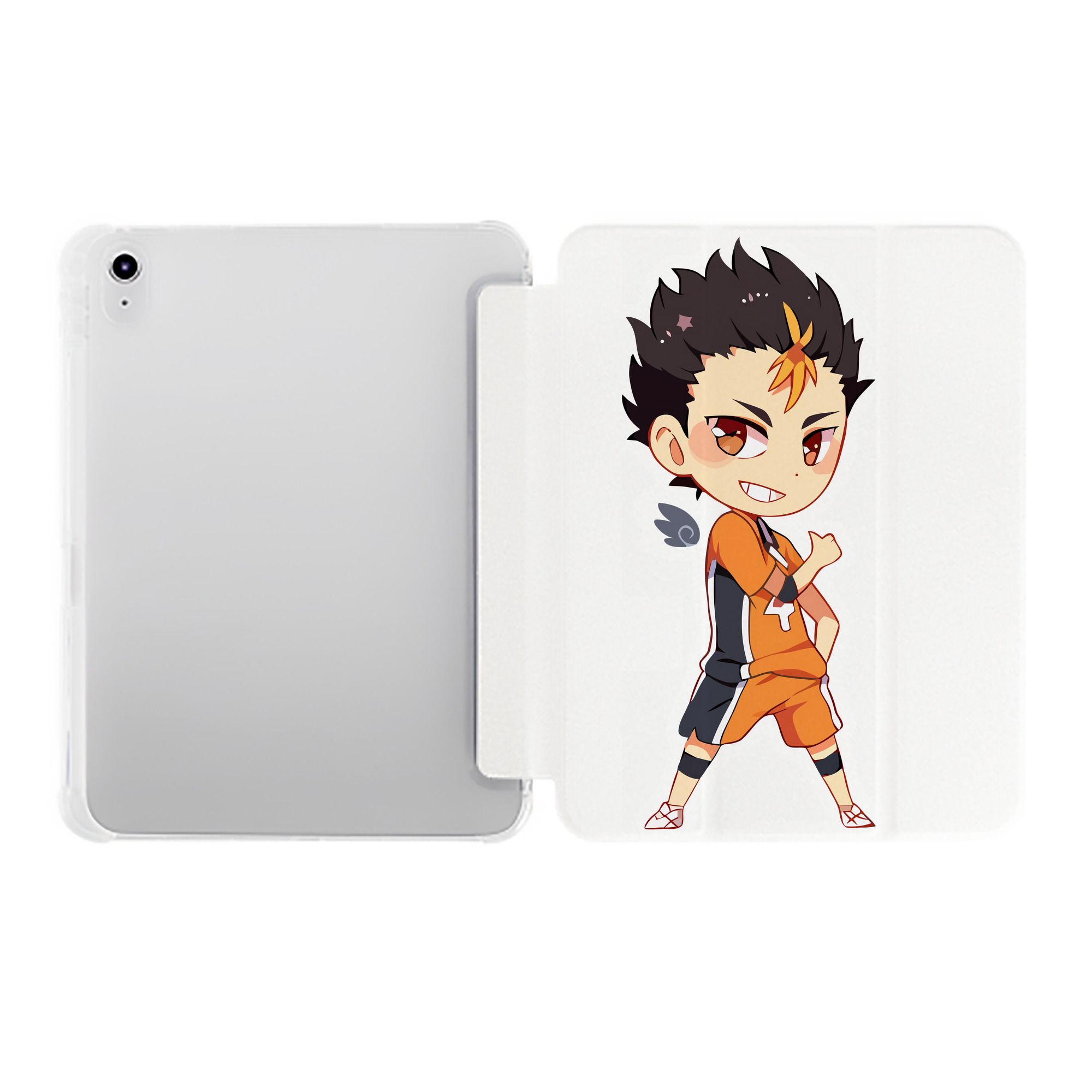 （画像用） ハイキュー!! Haikyu!! IPad ケース ペン収納付き 三つ折りスタンド PUレザー×シリコン 対応機種9.5/10.5/10.9インチ